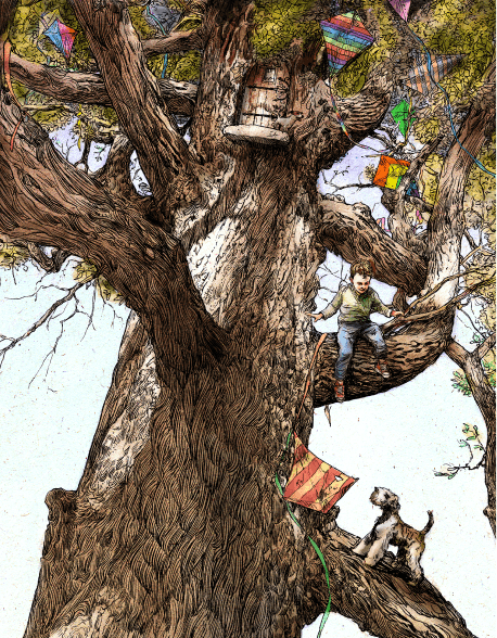 Kite Tree Illustration by Michael Morris