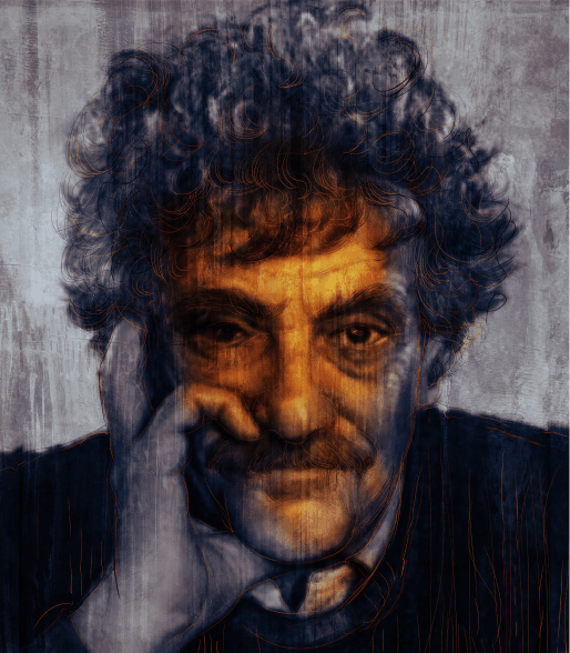 Vonnegut Illustration by Michael Morris